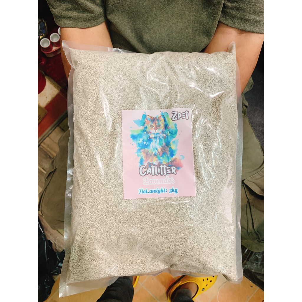 [SG] Cát vệ sinh cho mèo 1 bao 5 kí 25k thơm dịu